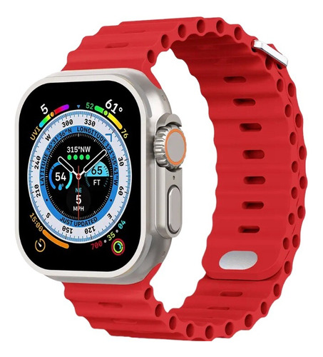 Correa Para Apple Watch Ultra Modelo Ocean De Silicon