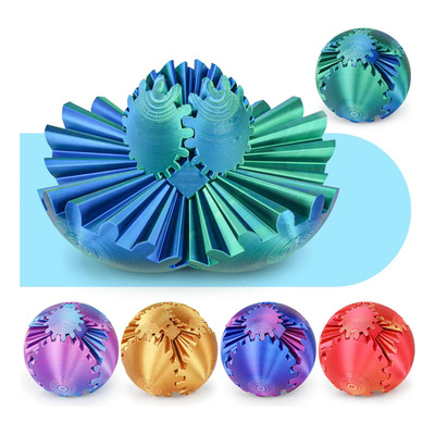 Fidget Toy Minleway Gear Ball Impreso En 3d Para Aliviar El
