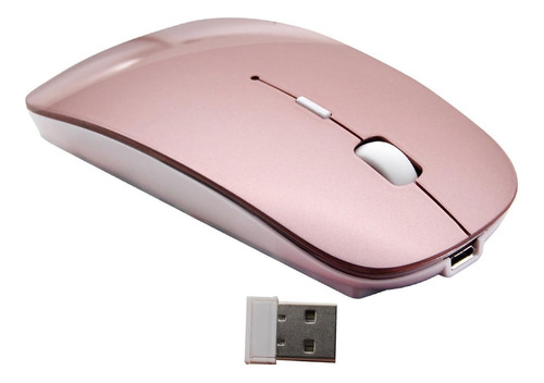 Mouse/raton Óptico Inalámbrico Portátil Recargable 2.4g Con 
