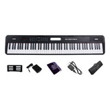 Teclado Musical Besser Ep07390545 Negro 110v Bluetooth Midi 88 Teclas