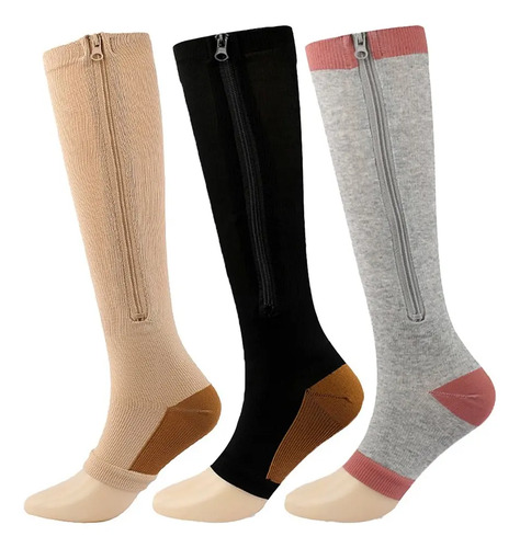 Pack De 3 Medias Elásticas Para Aliviar Varices\u002Fcirculación | MercadoLibre