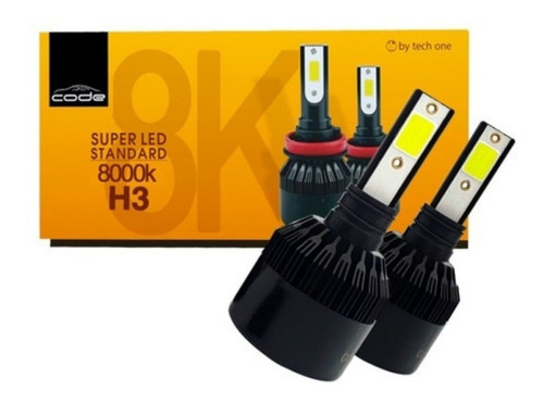 Kit Super Led Techone 8000k 12v 24v H1 H3 H4 H7 H8 H11 Hb4