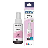 Botella Tinta Epson T673 Magenta Light Original Para L800