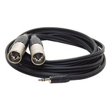 Cable Mini Plug 3,5 A Dos Canon Macho Amphenol X 3mts 