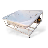 Jacuzzi Dúo 180x150 Deluxe 16jets 1,5hp Jardín Exterior Full