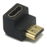 Adaptador Hdmi Hembra A Macho Codo 90º  Led Soporte Tv Etc