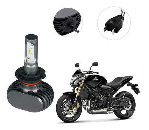 Lâmpada Ultra Led Farol Moto Honda Cb 600f Hornet 2009 2010