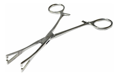 Pinça Para Aplicação De Piercing - Triangular Aberta 16cm