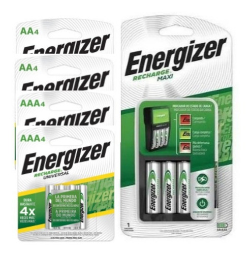 Combo Cargador Energizer Maxi + 8  Aaa 700 Mah Energizer