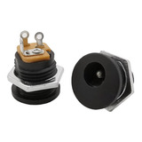 Jack Dc Hueco 2.1 X 5.5 Mm Chasis Hembra 12v C/ Tuerca X 5