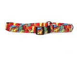 Yellow Dog Diseño Jazz Paint Collar De Perro Martingala 1  D