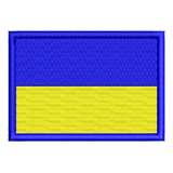 Patch Bordado Bandeira 7x5cm Ucrânia - País