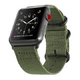 Pulseira Em Nylon Militar Resistente Para Apple Watch 44mm
