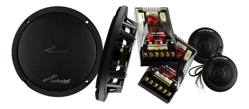 Set De Medios 6.5 Tweeter Croosover 100w Audiopipe Cpl650fl