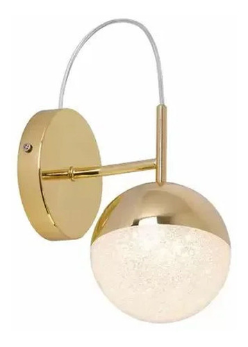 Arandela Media Luna French Gold Led 6w 3000k Hm004 Bella 110v/220v