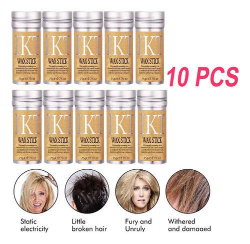 Kit De 10 Barras For Peinar El Cabello Sin Cera Grasosa