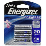 Energizer L92 Ultimate Lithium 4 Aaa Tarjeta