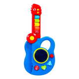 Guitarra Infantil Musical 3 En 1 Con Teclado 180°