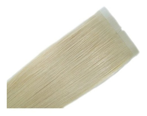 Mega Hair Fita Adesiva Loiro Cor 10 - 70cm -10 Pças