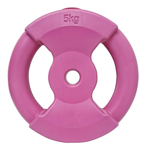 Disco 5 Kg Pvc 25 Mm Lady Rosa Con Manija X Unidad M Envios