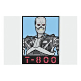 Cuadro Decorativo T-800 Terminator Pelicula Robot Madera