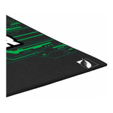 Mousepad Antiderrapante Green Leaf Alfombrilla Gamer 18-7097 Color Negro