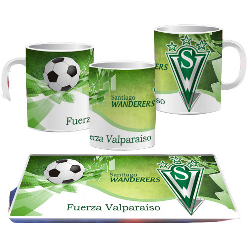 Tazones Futbol Chileno Wanderers  - Printek -