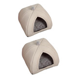 2x Suave Cueva Cama Para Mascotas Perro Tienda Manta