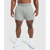 Gymshark Power Washed 5  Shorts - Smokey Grey