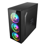 Gabinete Gamer Balam Rush Atx Microatx Rgb Cristal Dragonfly Color Negro