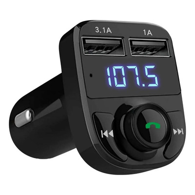 Transmisor FM Bluetooth 5.0 para Auto con USB y Manos Libres GETPLUS | MercadoLibre