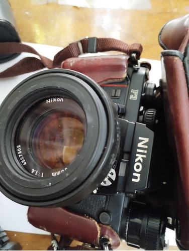 Camara Nikon F3 Con Lente Nikkor 50 Mm/1:14.flash, Lentes.