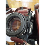 Camara Nikon F3 Con Lente Nikkor 50 Mm/1:14.flash, Lentes.