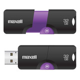 Maxell Memoria Usb Flix 32gb Negro/morado 2.0