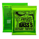 Encordado Para Bajo De 5 Cuerdas Ernie Ball Regular 045-130