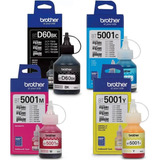 Pack 4 Tintas Brother Bt60 + Bt5001 Con Envio Gratis.