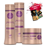  Kit Haskell Ametista Shampoo Condicionador Máscara 250g