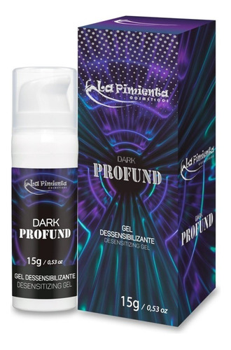 Gel Dessensibilizante Lubrificante Dark Profund Anal Sem Dor