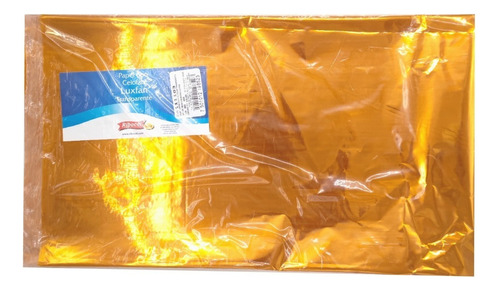 Paquete Papel Celofán Luxfan De Color 100x90 Cm C/25 Pza Color Amarillo