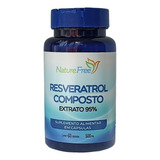 Resveratrol Composto 165mg Ext. 95% + Vitaminas 60 Cápsulas 