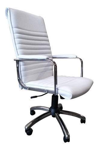 Silla Sillón Gerencial Ejecutivo Aquiles Cromado Reclinable