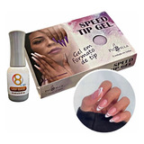 Gel Em Formato De Tip + Grip Base Unhas Almond Piu Bella