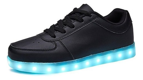 Tamaño 35-44 Hombres Led Zapatos De Carga Usb Brillante Zapa