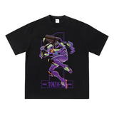 Playera De Manga Corta Creative Eva Evangelion Angel Trend