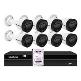 Kit 8 Câmeras Intelbras Vip Ip 1220b Colorvu Nvd 1408 1tb Pr