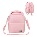 Mochila Térmica Feminina Masculina P/marmita Lanche E Bebida Cor Rosa