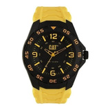 Reloj Caterpillar Lb11127137 Correa Resina Amarilla Color De La Malla Amarillo Color Del Fondo Negro