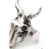 Anillo Craneo Antilope. Calavera Plata 925 Modelo Exclusivo!