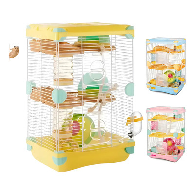 Jaula Hámster Simple Houseware 3 Pisos con Rueda y Accesorios | Envío gratis