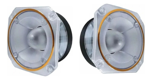 Par Super Tweeter Zeus  Transparente Som Auto Falante = Evok